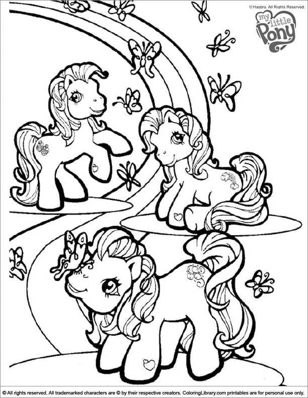 Coloring page: My Little Pony (Cartoons) #42106 - Free Printable Coloring Pages