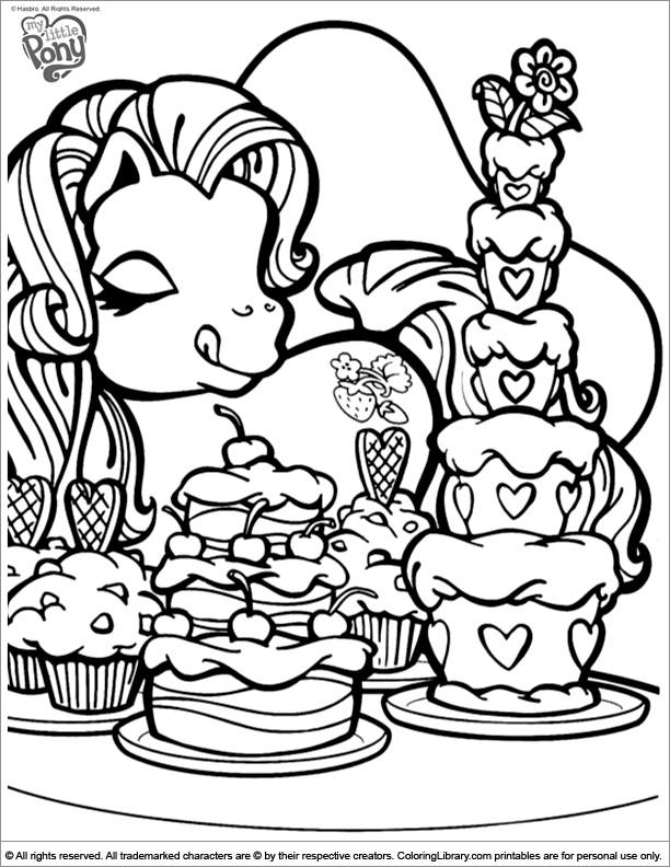 Coloring page: My Little Pony (Cartoons) #42133 - Free Printable Coloring Pages