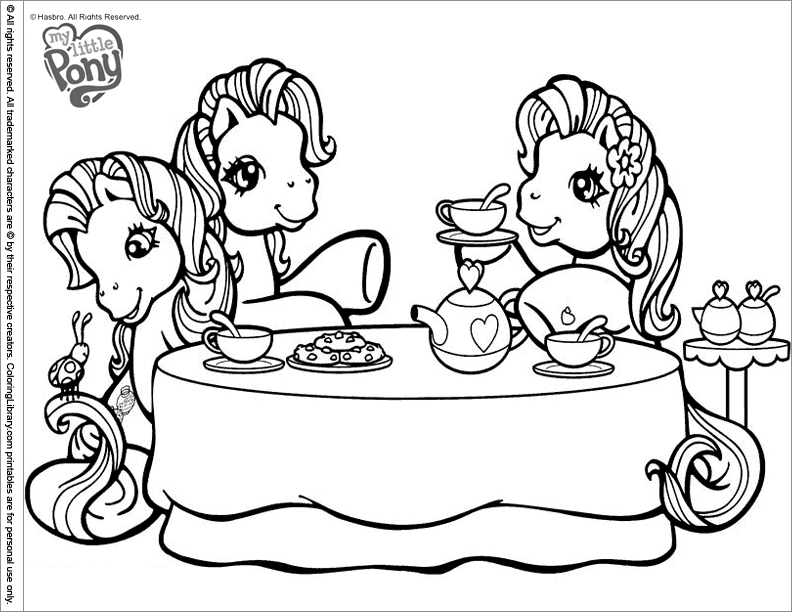 Coloring page: My Little Pony (Cartoons) #42135 - Free Printable Coloring Pages