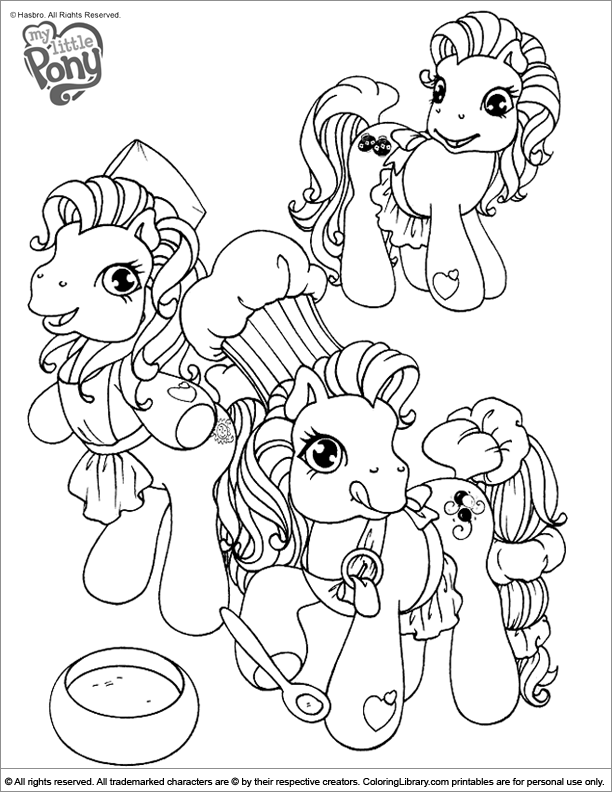 Coloring page: My Little Pony (Cartoons) #42171 - Free Printable Coloring Pages