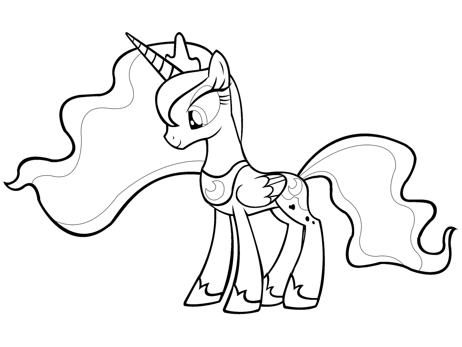 Coloring page: My Little Pony (Cartoons) #42220 - Free Printable Coloring Pages