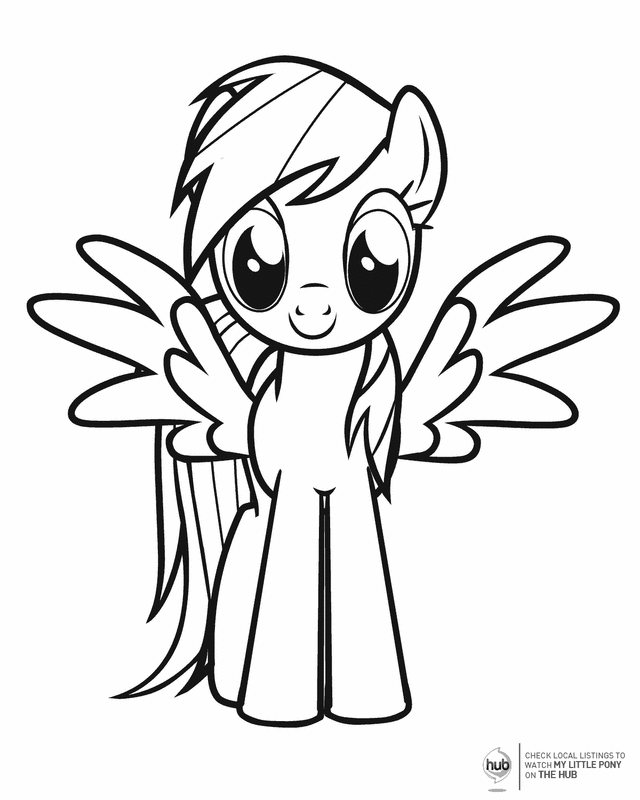 Drawing My Little Pony #42224 (Cartoons) – Printable coloring pages