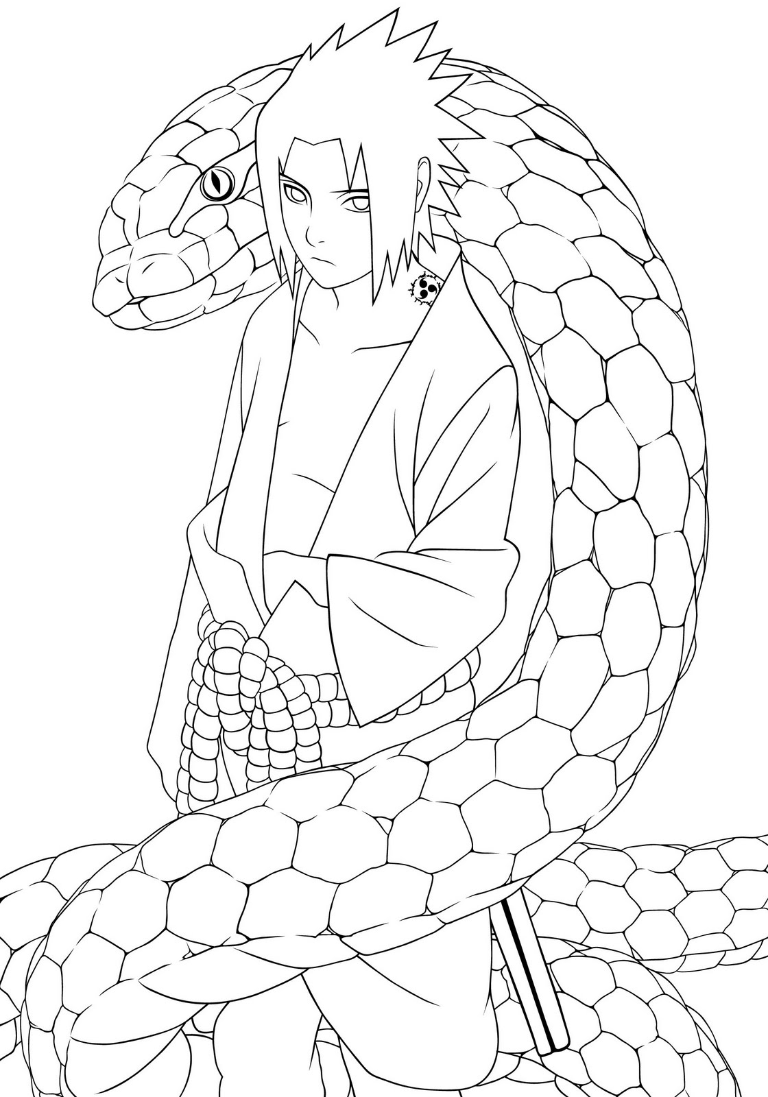 Coloring page: Naruto (Cartoons) #38070 - Free Printable Coloring Pages