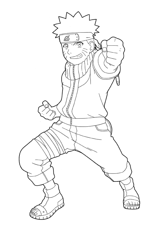 Coloring page: Naruto (Cartoons) #38072 - Free Printable Coloring Pages