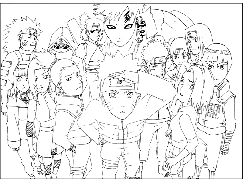 Coloring page: Naruto (Cartoons) #38087 - Free Printable Coloring Pages