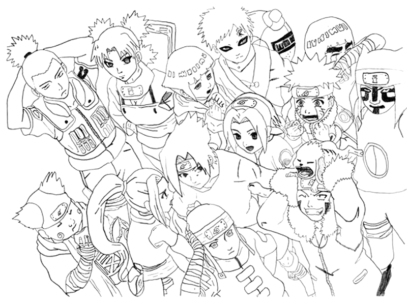Coloring page: Naruto (Cartoons) #38113 - Free Printable Coloring Pages