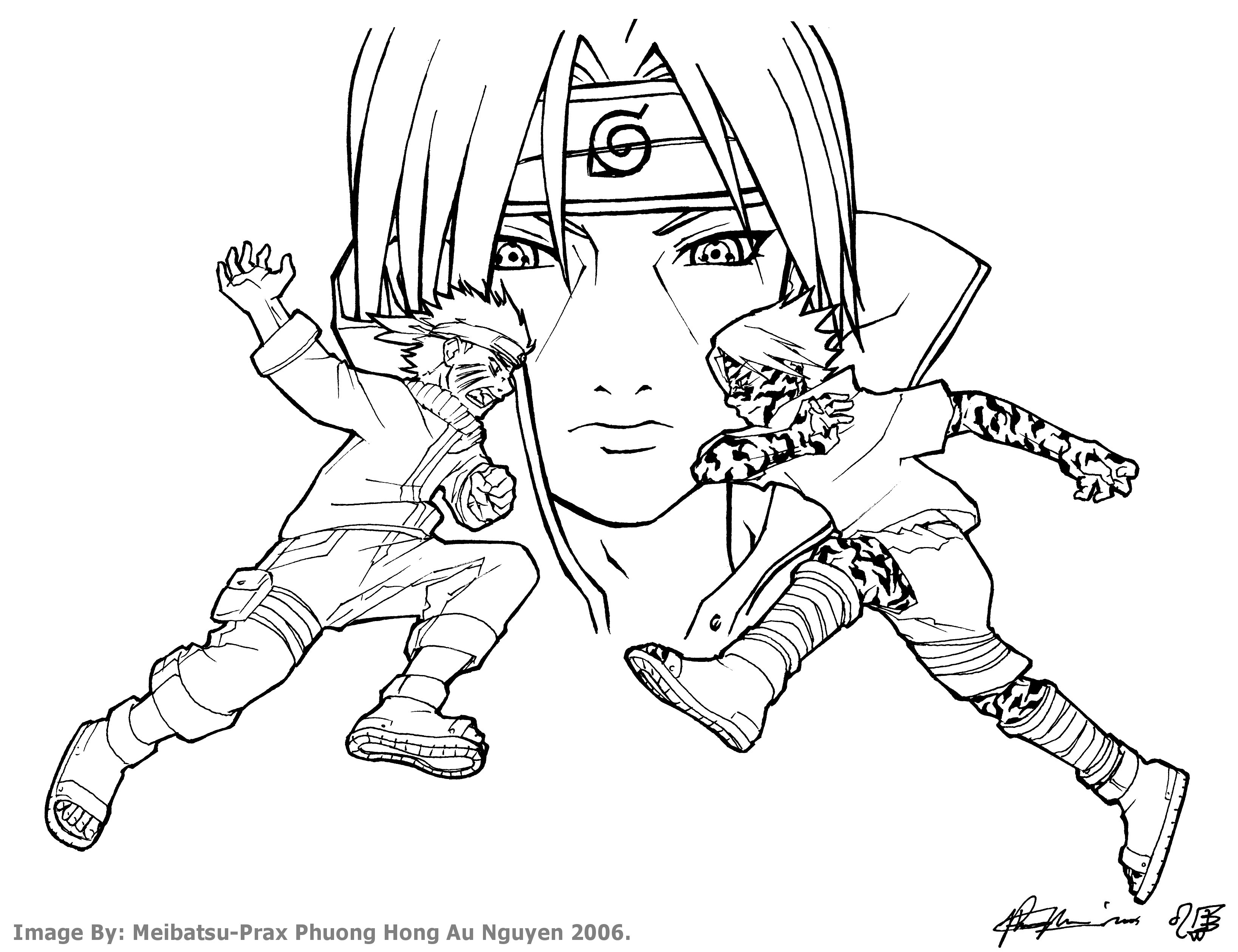 460  Coloring Pages Of Naruto And Sasuke  Best Free