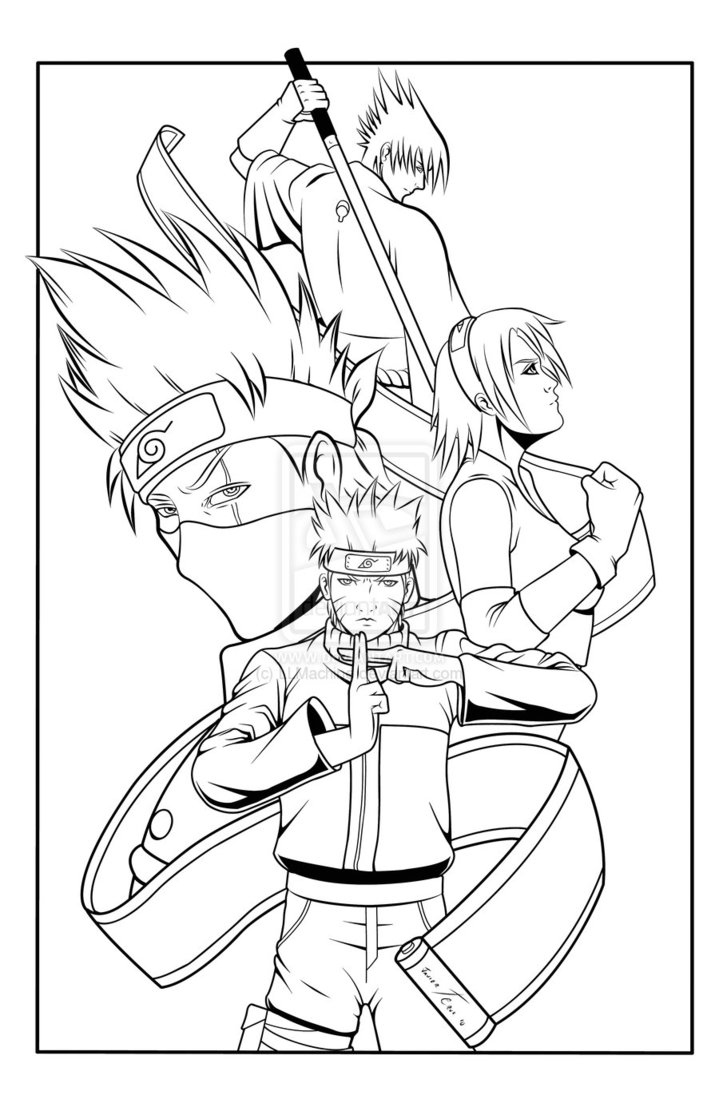 Naruto 38175 Cartoons Printable Coloring Pages