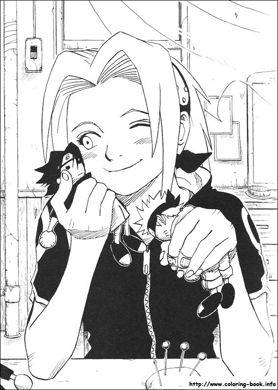 Coloring page: Naruto (Cartoons) #38324 - Free Printable Coloring Pages