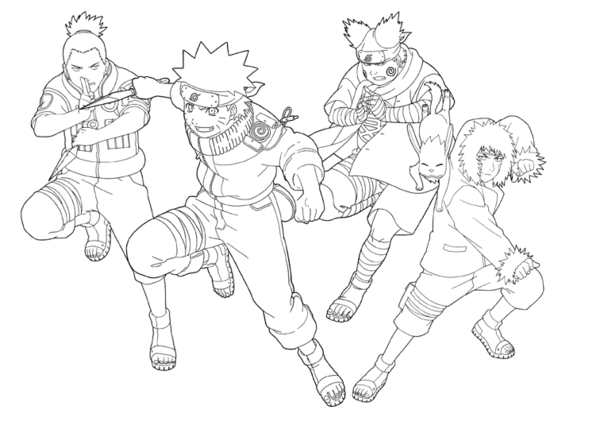 Coloring page: Naruto (Cartoons) #38372 - Free Printable Coloring Pages
