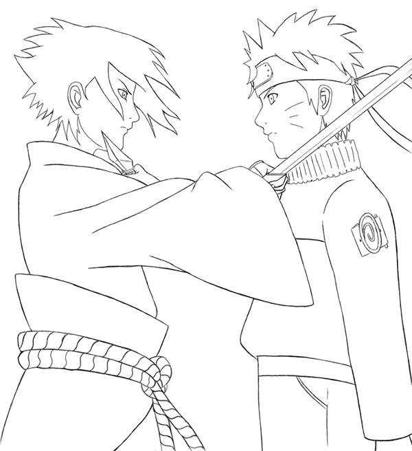 460  Coloring Pages Of Naruto And Sasuke  Best Free