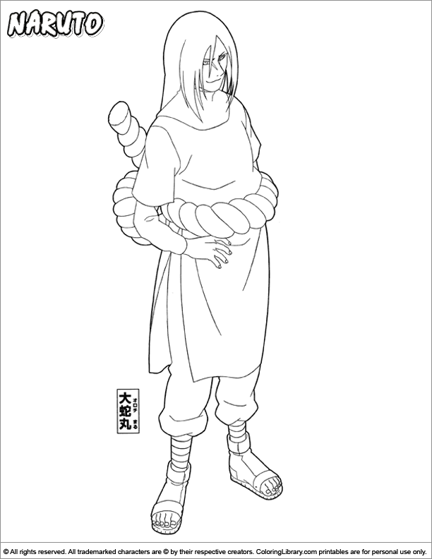 Coloring page: Naruto (Cartoons) #38396 - Free Printable Coloring Pages