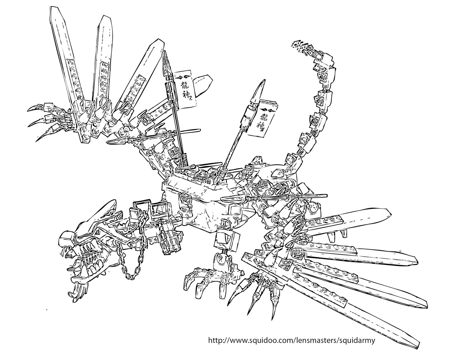 Ninjago Mech Coloring Pages Coloring Pages