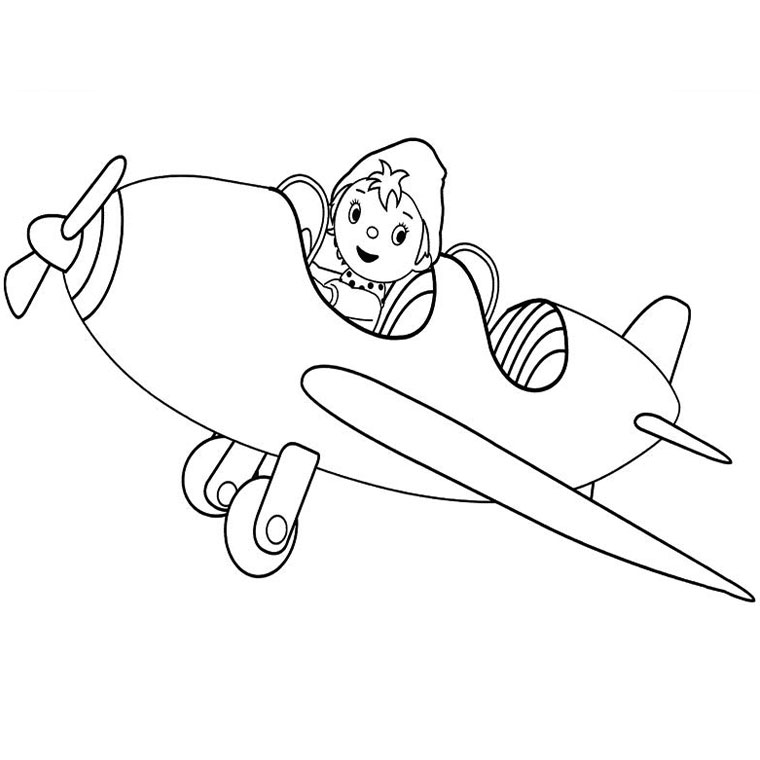 Coloring page: Noddy (Cartoons) #44545 - Free Printable Coloring Pages