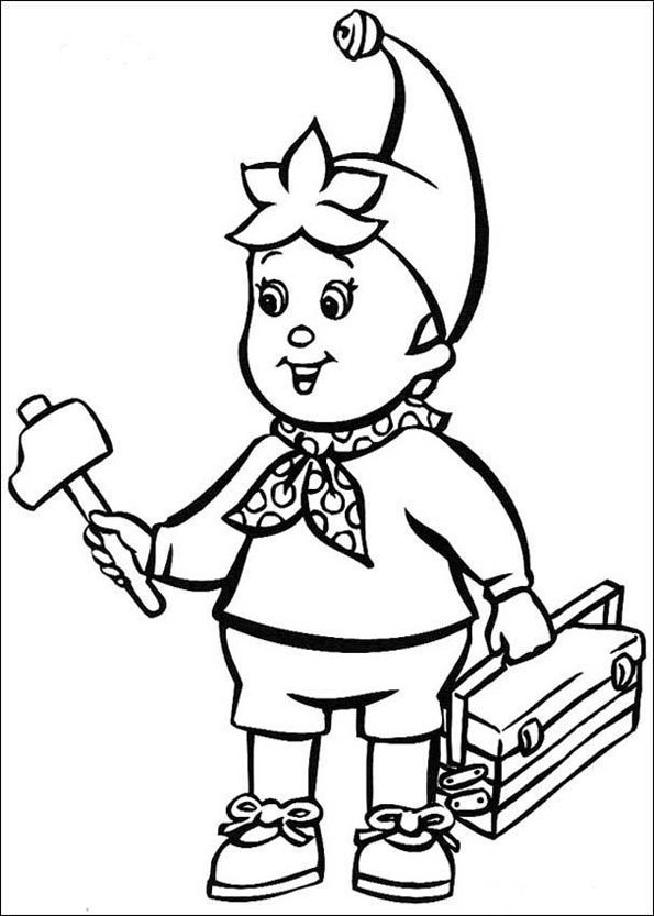 Coloring page: Noddy (Cartoons) #44561 - Free Printable Coloring Pages