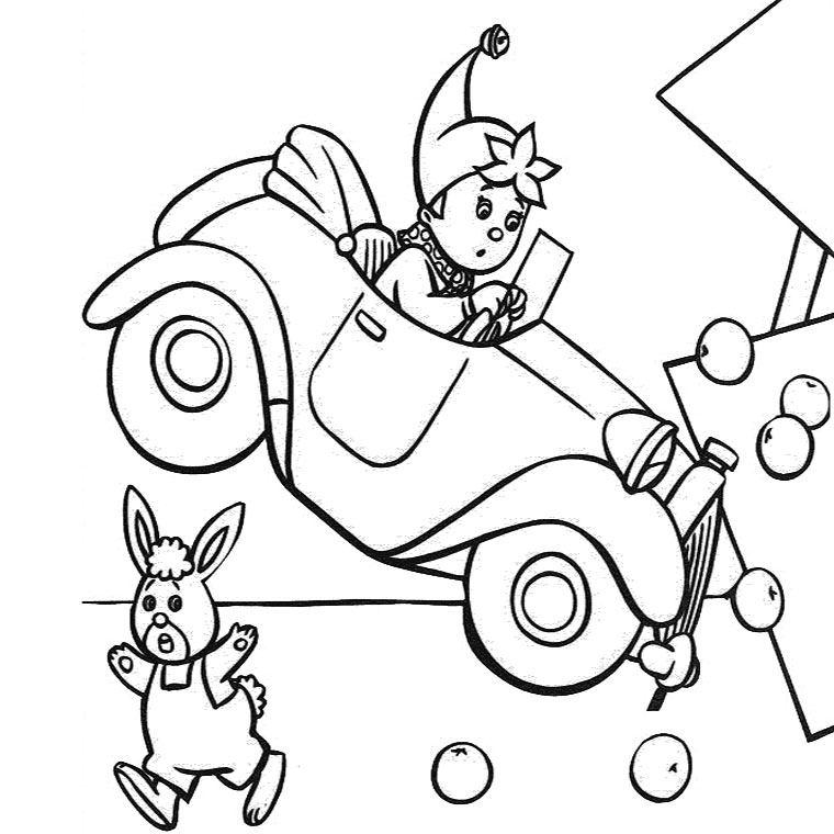 Coloring page: Noddy (Cartoons) #44571 - Free Printable Coloring Pages
