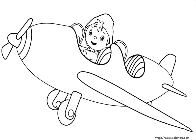 Coloring page: Noddy (Cartoons) #44572 - Free Printable Coloring Pages