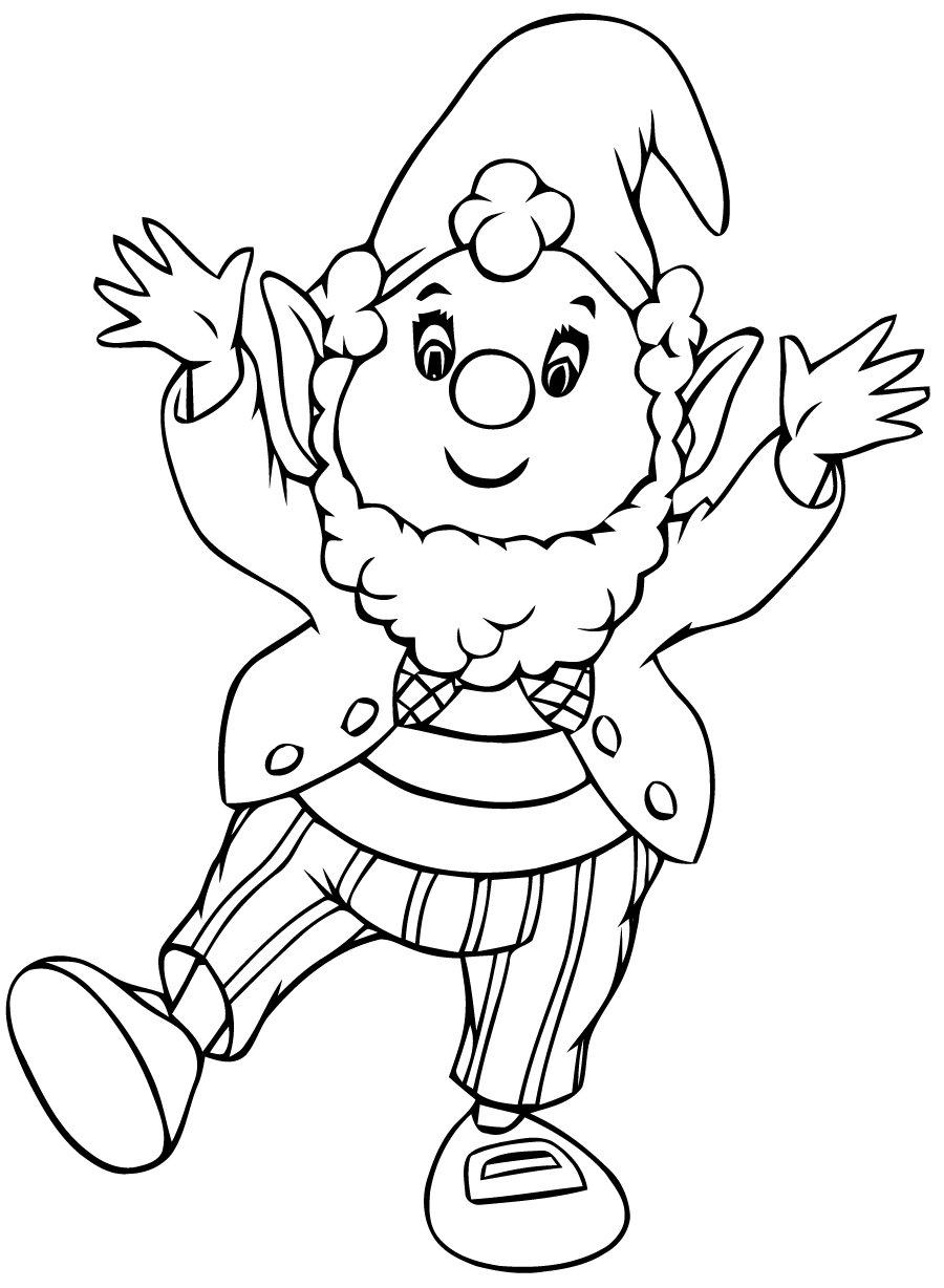 Coloring page: Noddy (Cartoons) #44657 - Free Printable Coloring Pages