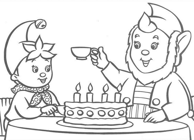 Coloring page: Noddy (Cartoons) #44699 - Free Printable Coloring Pages