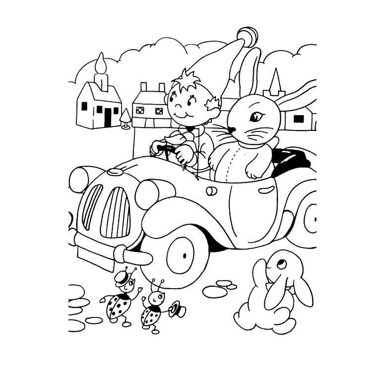 Coloring page: Noddy (Cartoons) #44715 - Free Printable Coloring Pages