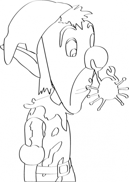 Coloring page: Noddy (Cartoons) #44753 - Free Printable Coloring Pages