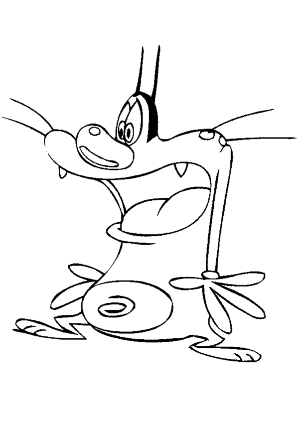 Coloring page: Oggy and the Cockroaches (Cartoons) #37856 - Free Printable Coloring Pages