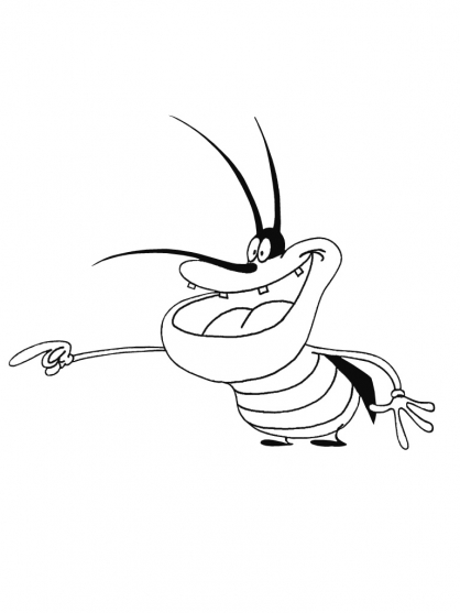 Drawing Oggy and the Cockroaches #37890 (Cartoons) – Printable coloring  pages