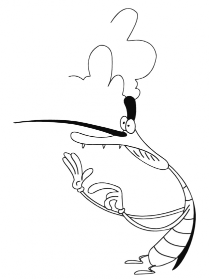 Coloring page: Oggy and the Cockroaches (Cartoons) #37901 - Free Printable Coloring Pages