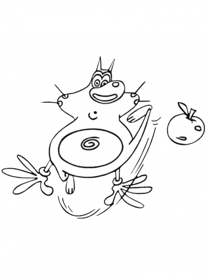 Coloring page: Oggy and the Cockroaches (Cartoons) #37920 - Free Printable Coloring Pages