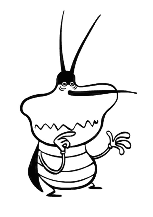 Coloring page: Oggy and the Cockroaches (Cartoons) #37924 - Free Printable Coloring Pages
