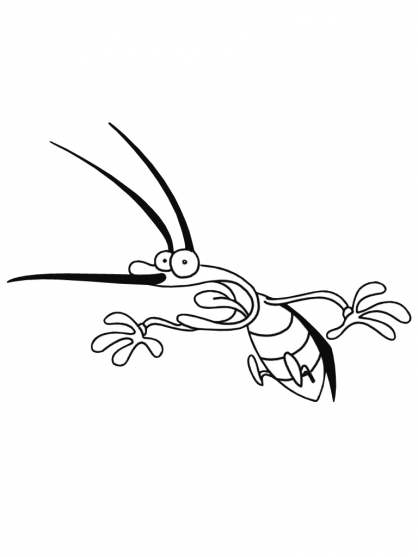 Coloring page: Oggy and the Cockroaches (Cartoons) #37939 - Free Printable Coloring Pages