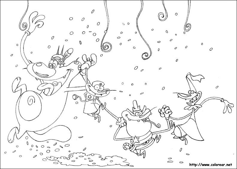Coloring page: Oggy and the Cockroaches (Cartoons) #37942 - Free Printable Coloring Pages