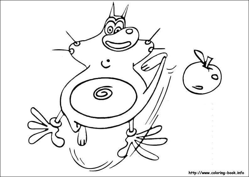 Coloring page: Oggy and the Cockroaches (Cartoons) #37959 - Free Printable Coloring Pages