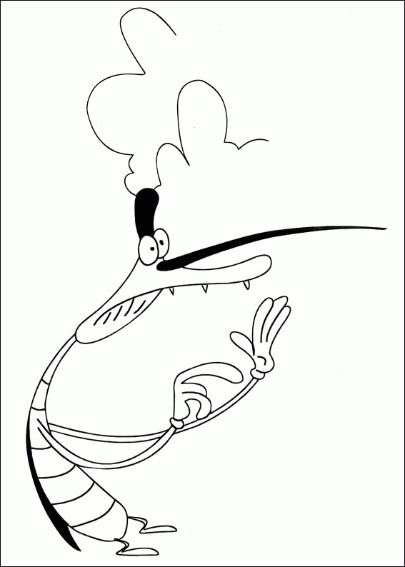 Coloring page: Oggy and the Cockroaches (Cartoons) #37963 - Free Printable Coloring Pages