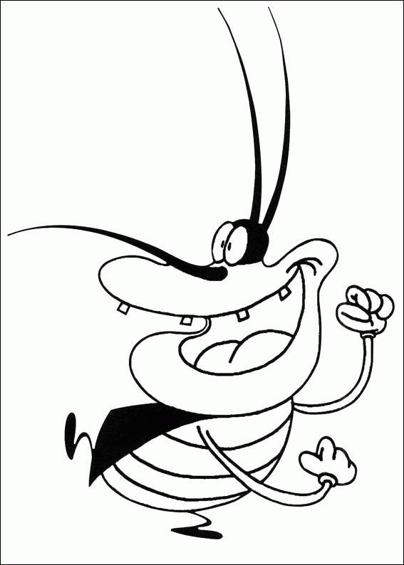 Coloring page: Oggy and the Cockroaches (Cartoons) #37974 - Free Printable Coloring Pages