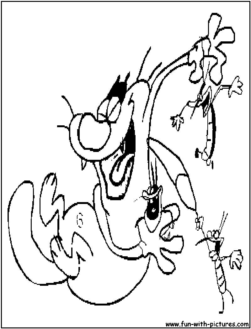 Coloring page: Oggy and the Cockroaches (Cartoons) #38021 - Free Printable Coloring Pages