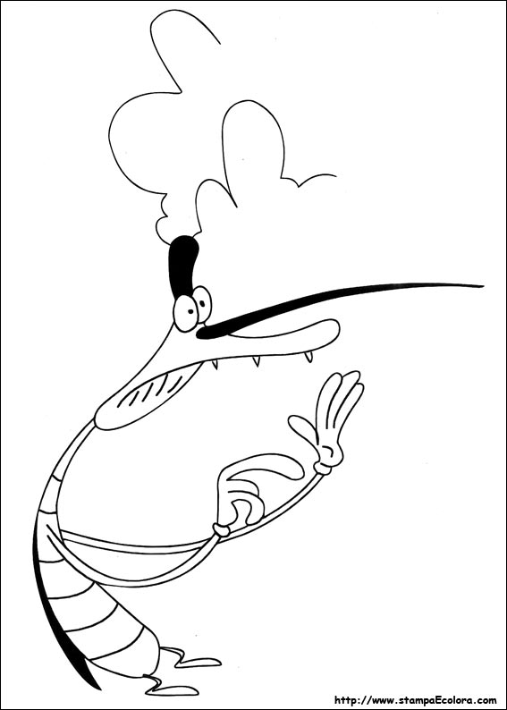 Coloring page: Oggy and the Cockroaches (Cartoons) #38030 - Free Printable Coloring Pages