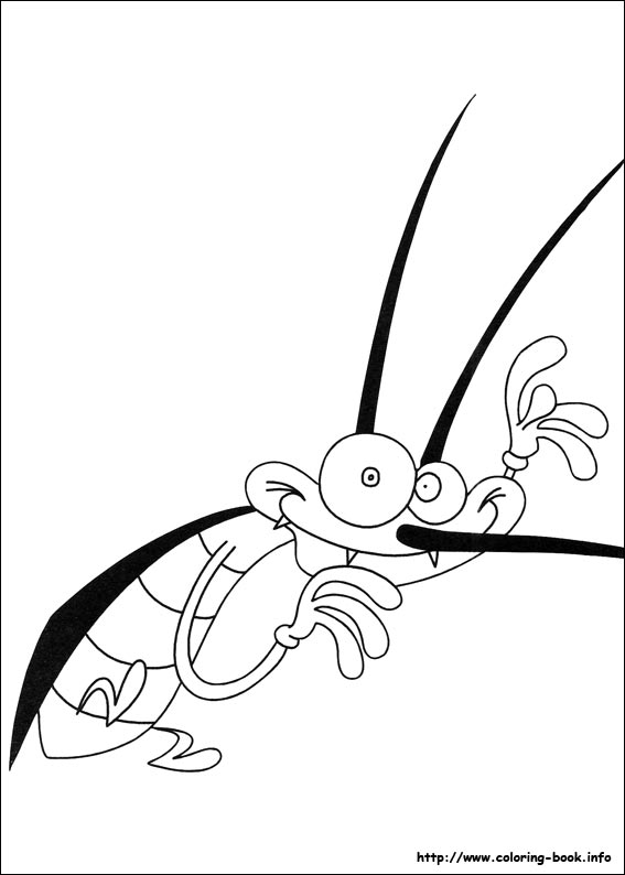 Coloring page: Oggy and the Cockroaches (Cartoons) #38038 - Free Printable Coloring Pages
