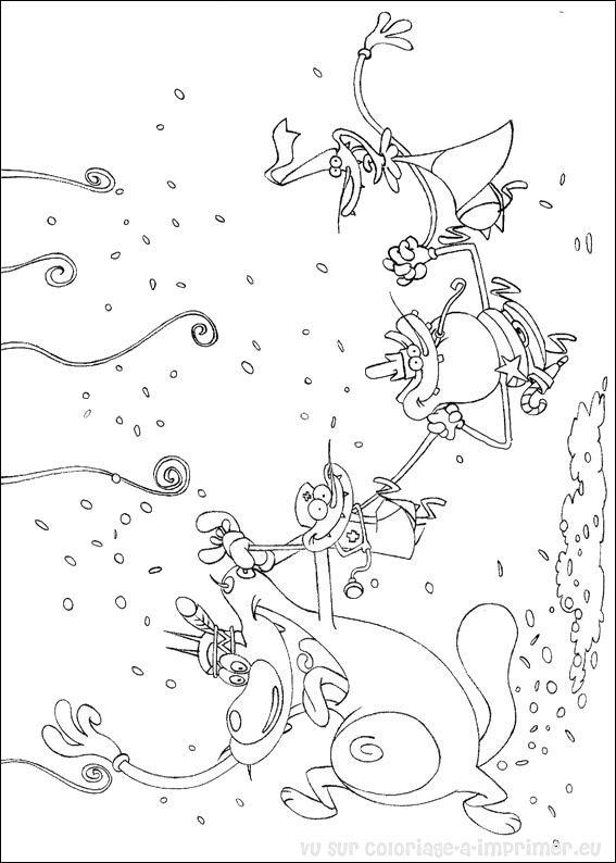 Coloring page: Oggy and the Cockroaches (Cartoons) #38039 - Free Printable Coloring Pages