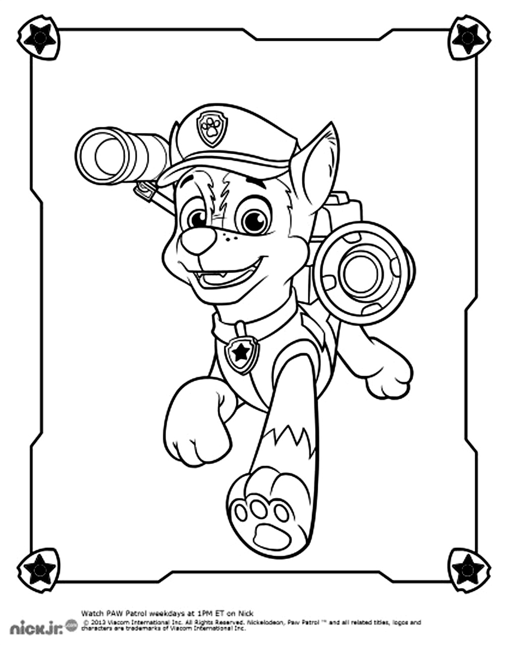 Coloring page: Paw Patrol (Cartoons) #44240 - Free Printable Coloring Pages