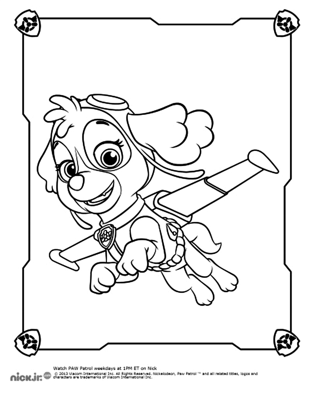 Coloring page: Paw Patrol (Cartoons) #44247 - Free Printable Coloring Pages