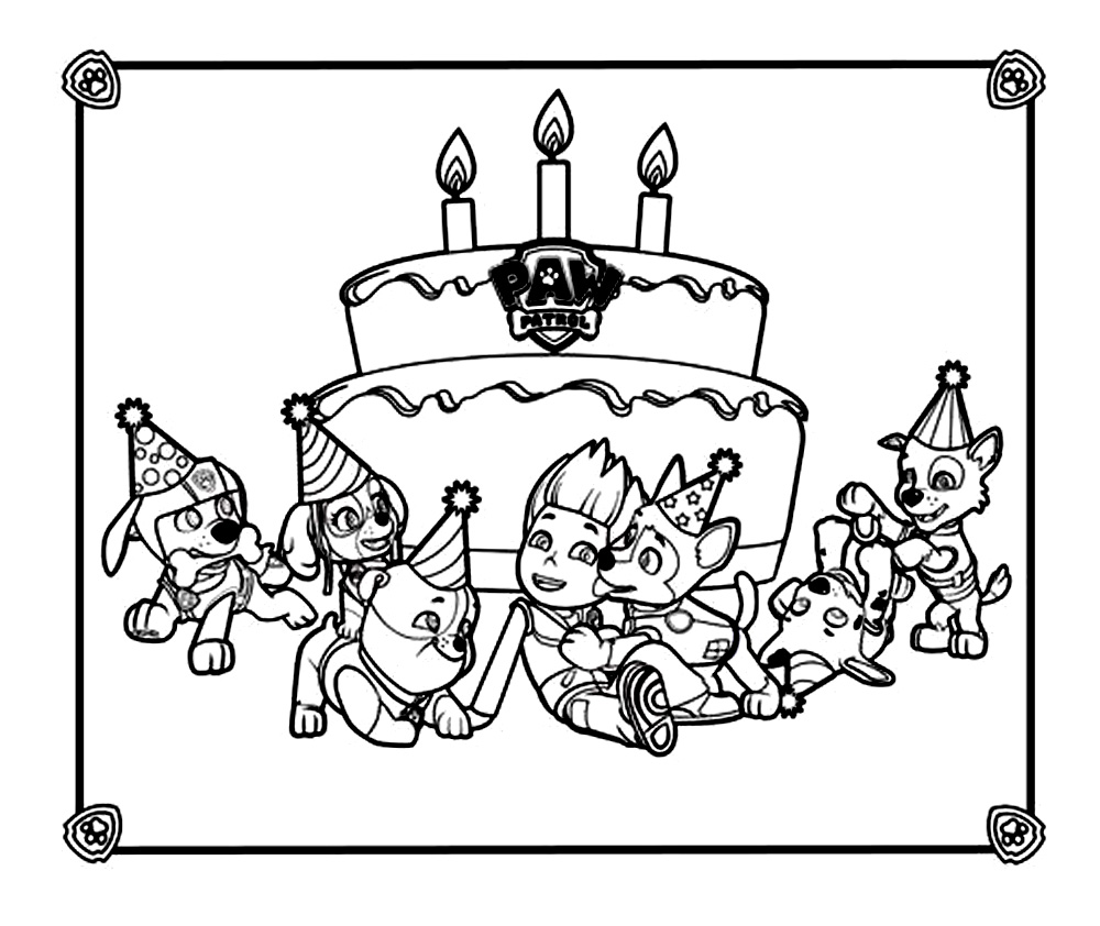 Coloring page: Paw Patrol (Cartoons) #44249 - Free Printable Coloring Pages