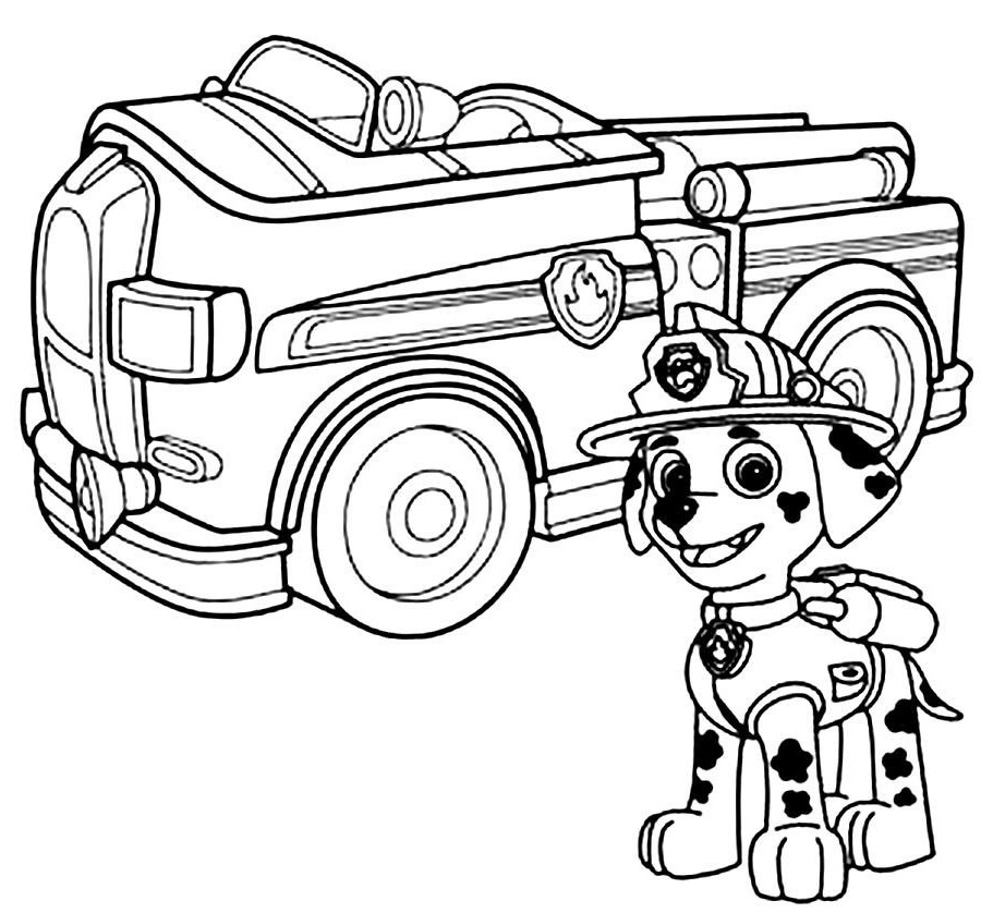 Coloring page: Paw Patrol (Cartoons) #44263 - Free Printable Coloring Pages