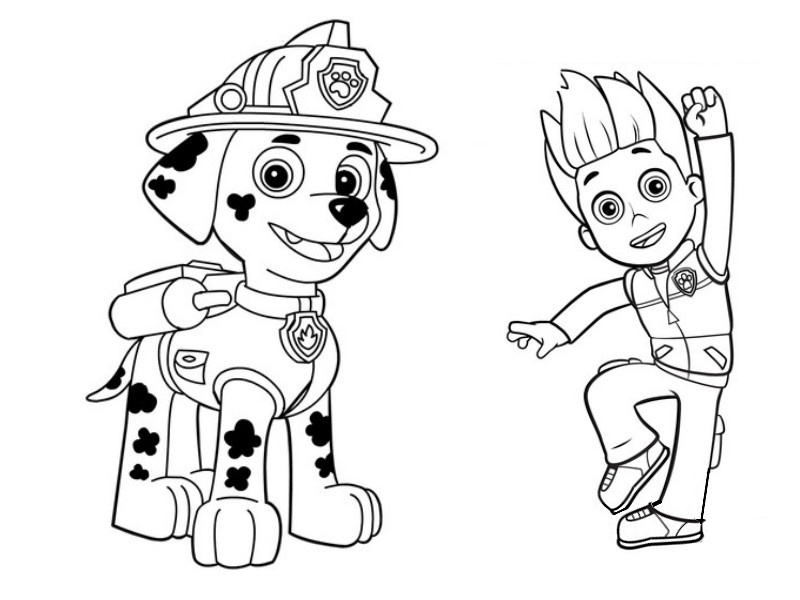 Coloring page: Paw Patrol (Cartoons) #44268 - Free Printable Coloring Pages