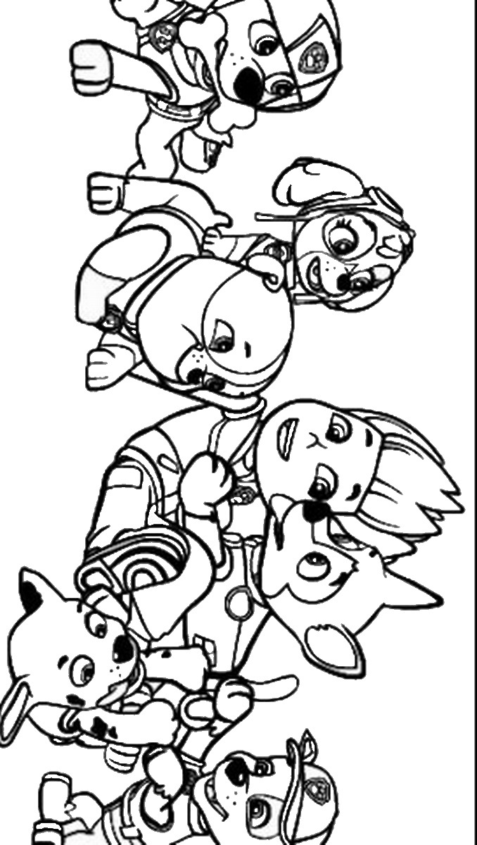 Coloring page: Paw Patrol (Cartoons) #44315 - Free Printable Coloring Pages