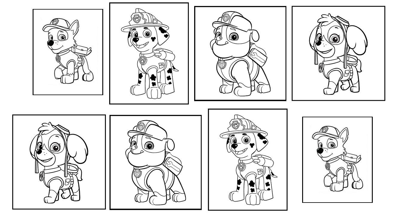 Coloring page: Paw Patrol (Cartoons) #44319 - Free Printable Coloring Pages