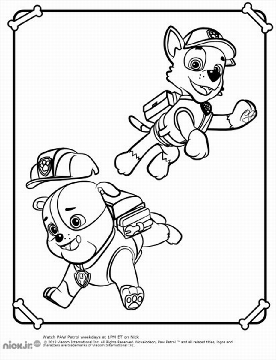 Coloring page: Paw Patrol (Cartoons) #44320 - Free Printable Coloring Pages
