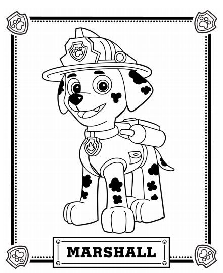 Coloring page: Paw Patrol (Cartoons) #44322 - Free Printable Coloring Pages