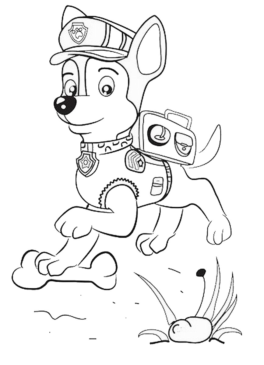 Coloring page: Paw Patrol (Cartoons) #44329 - Free Printable Coloring Pages