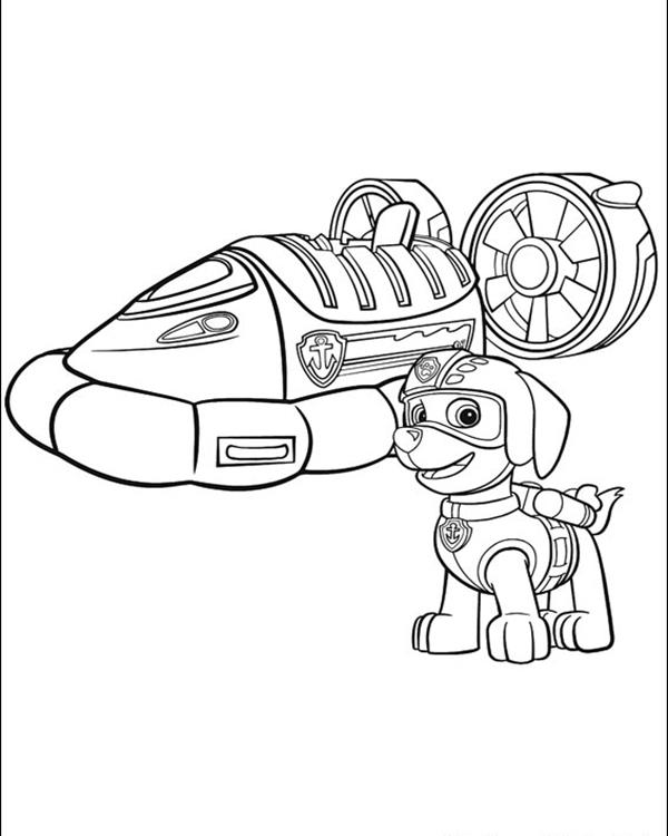 Coloring page: Paw Patrol (Cartoons) #44338 - Free Printable Coloring Pages